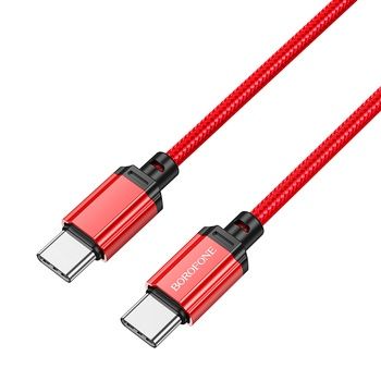 Borofone Kabel BX87 Sharp - Typ C na Typ C - PD 60W 1 metr czerwony