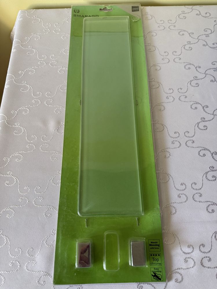 Półeczka Łazienkowa Szkło SMARAGD MATT Collection Enzo Rodi Elegancka