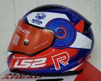 Capacete LS2 FF353 Stratus Rapid White / Red ( L )( NOVO )