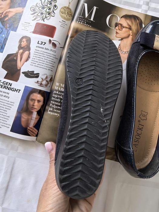 Baleriny Damskie Skórzane Lasocki r.36