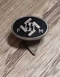 Militaria III Reich Wehrmacht Pin SSSS Distintivo de Botão.D