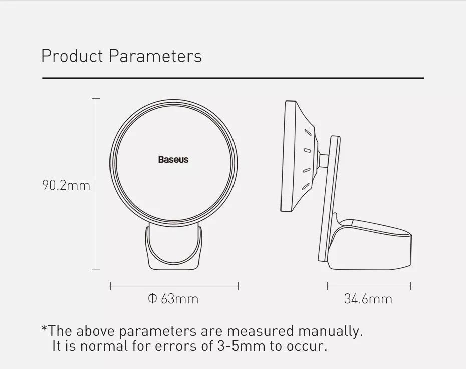 Держатель Baseus magsafe беспроводная зарядка авто крепление iphone