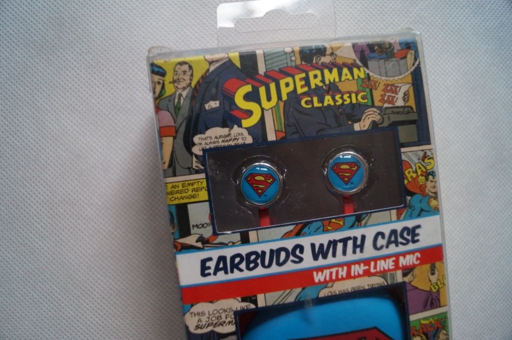 Słuchawki Superman DC Comics orginal Nowe
