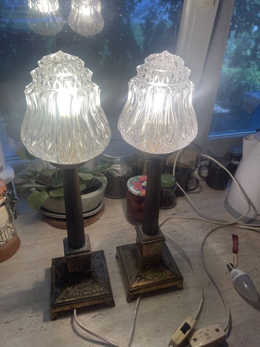 Lampy kolumnowe figuralne lat 50/60 XX wieku