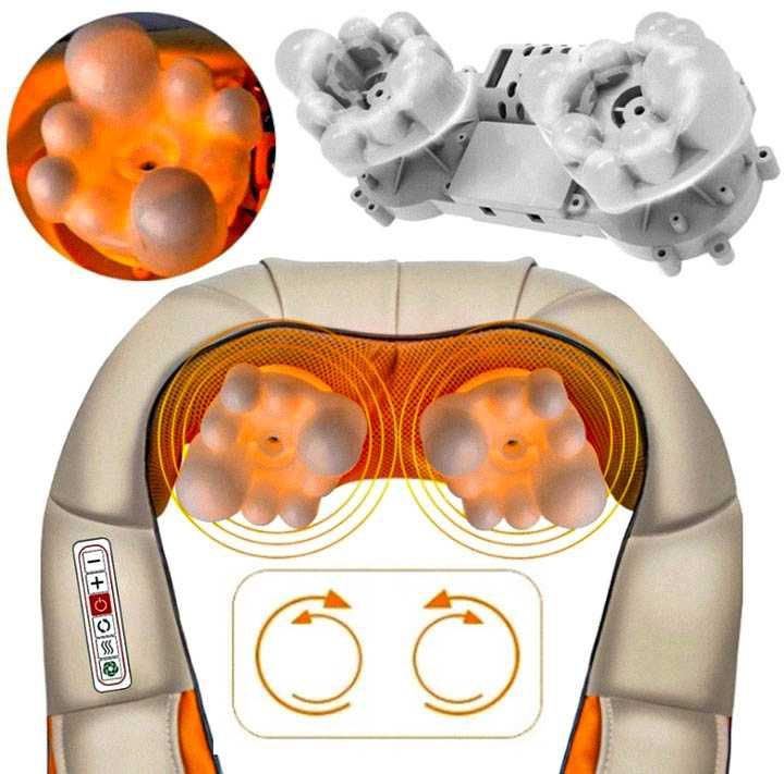 MASAŻER WIELOFUNKCYJNY pleców szyi karku 3d