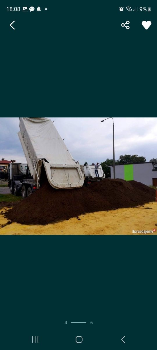Ziemia ogrodowa siana humus pod trawę i tereny zielone