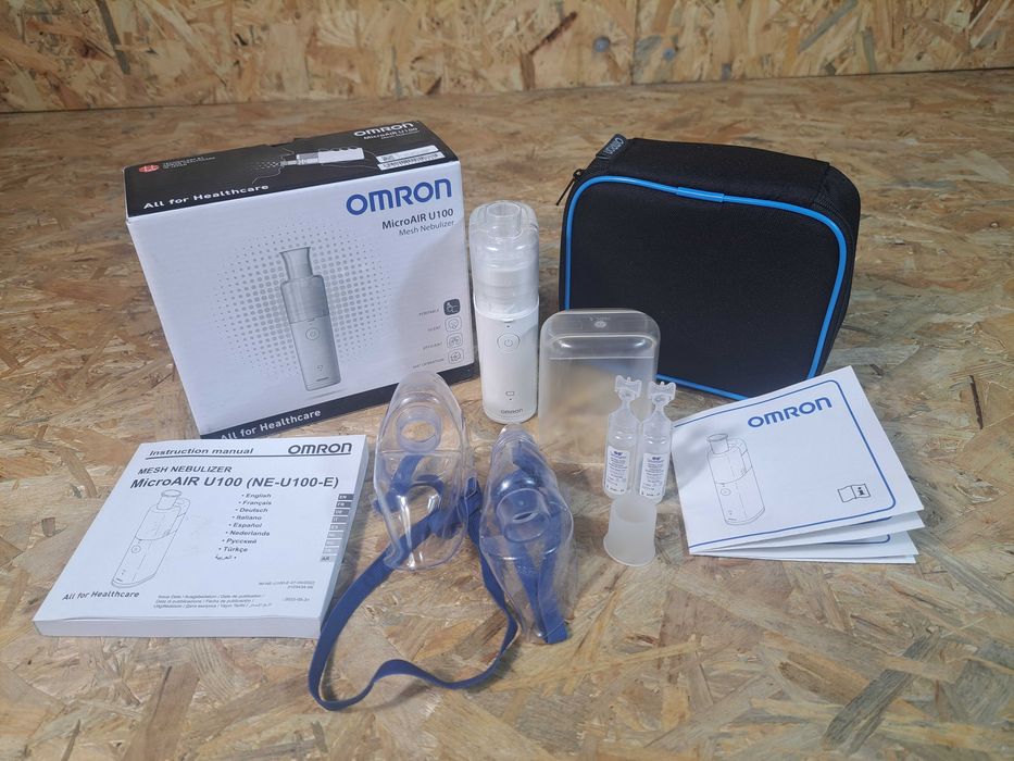 Nebulizator siateczkowy OMRON MicroAir U100 powystawowy,komplet zestaw