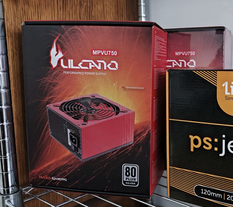 Fonte de alimentação Mars Vulcano 750W nova/selada p/ PC gaming