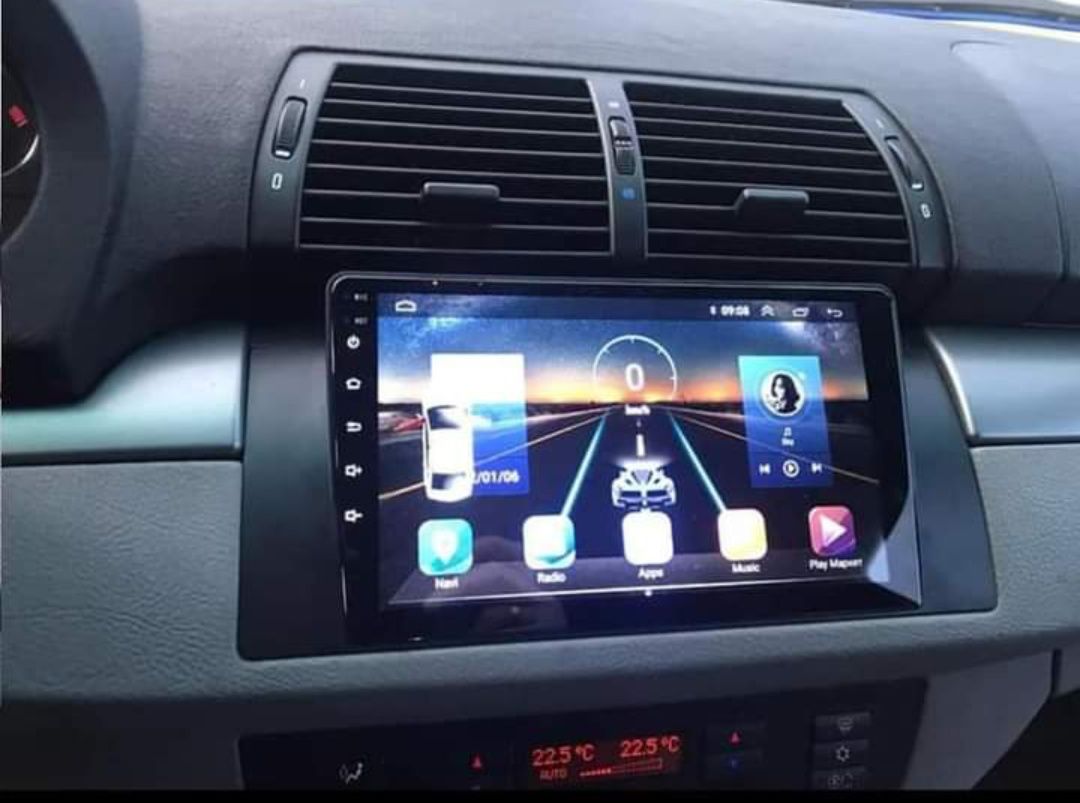 Radio Android 12 com GPS BMW E39/X5 (Artigo Novo)