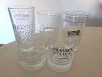 5 copos whisky gin cocktail Cutty Sark Jack Daniels Jameson