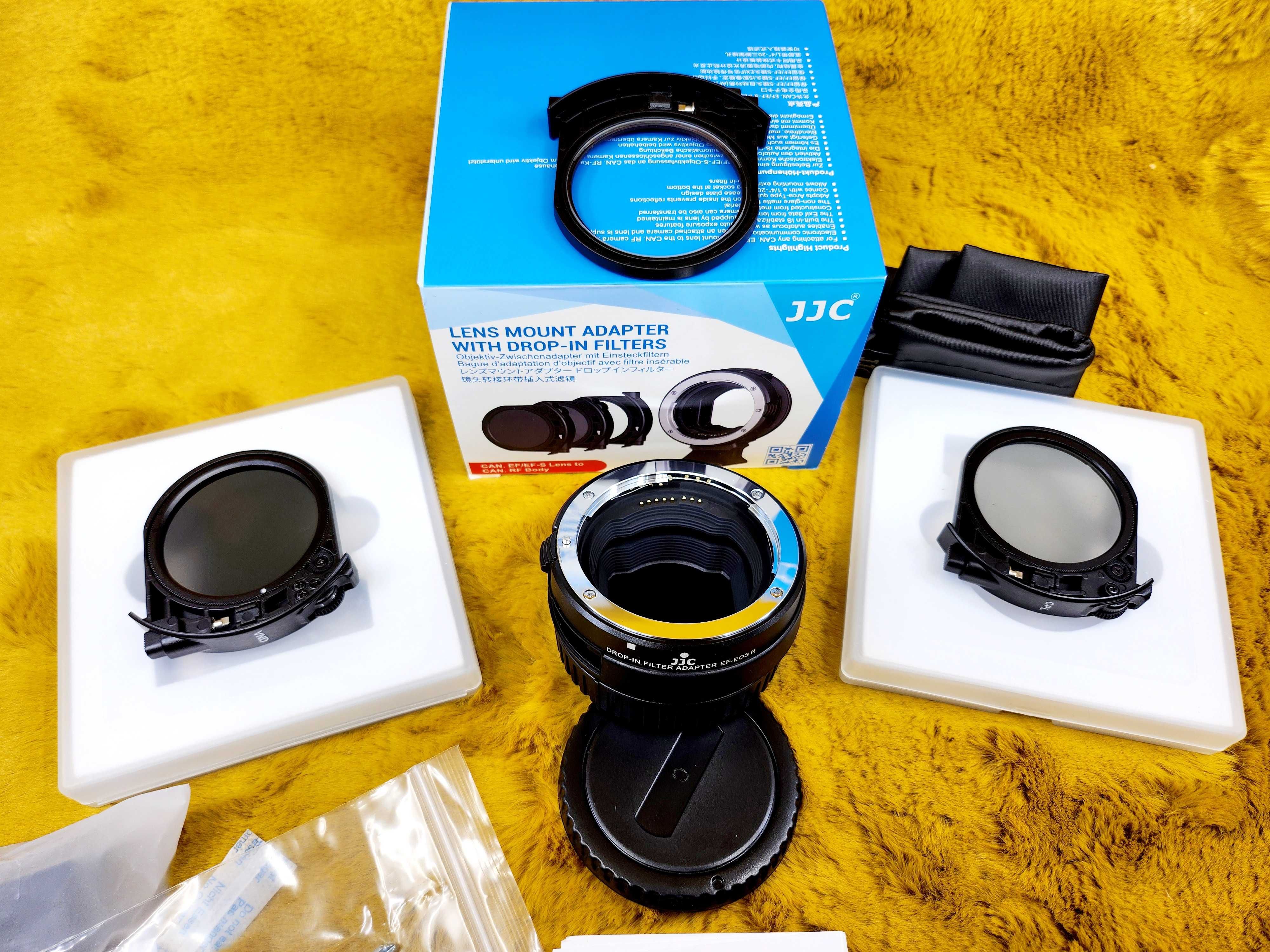 !НОВИЙ! JJC Canon EF-R DROP-IN FILTER mount adapter + 3 фільтри