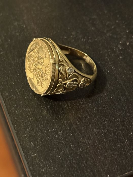 Anel libra ouro novo
