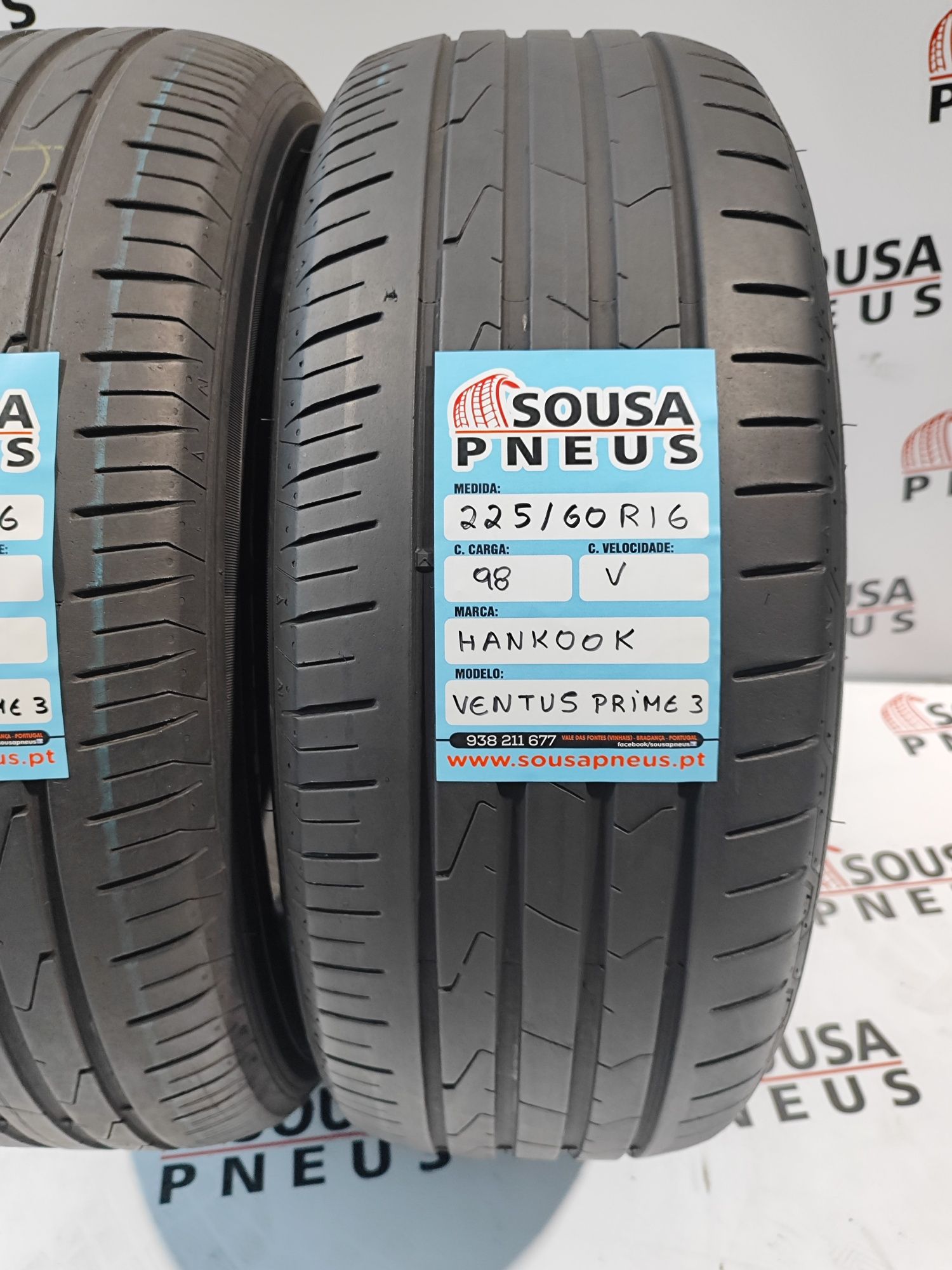 2 pneus semi novos 225-60R16 Hankook - Oferta dos Portes