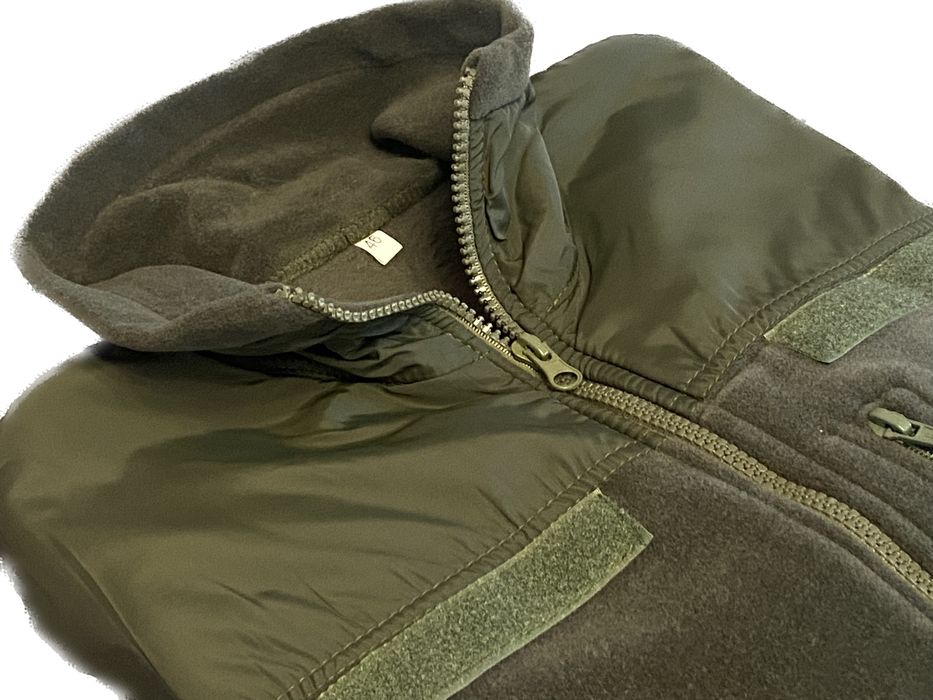 Флісова кофта 340г/м олива, фліска чоловіча, флисовая мужская, флиска