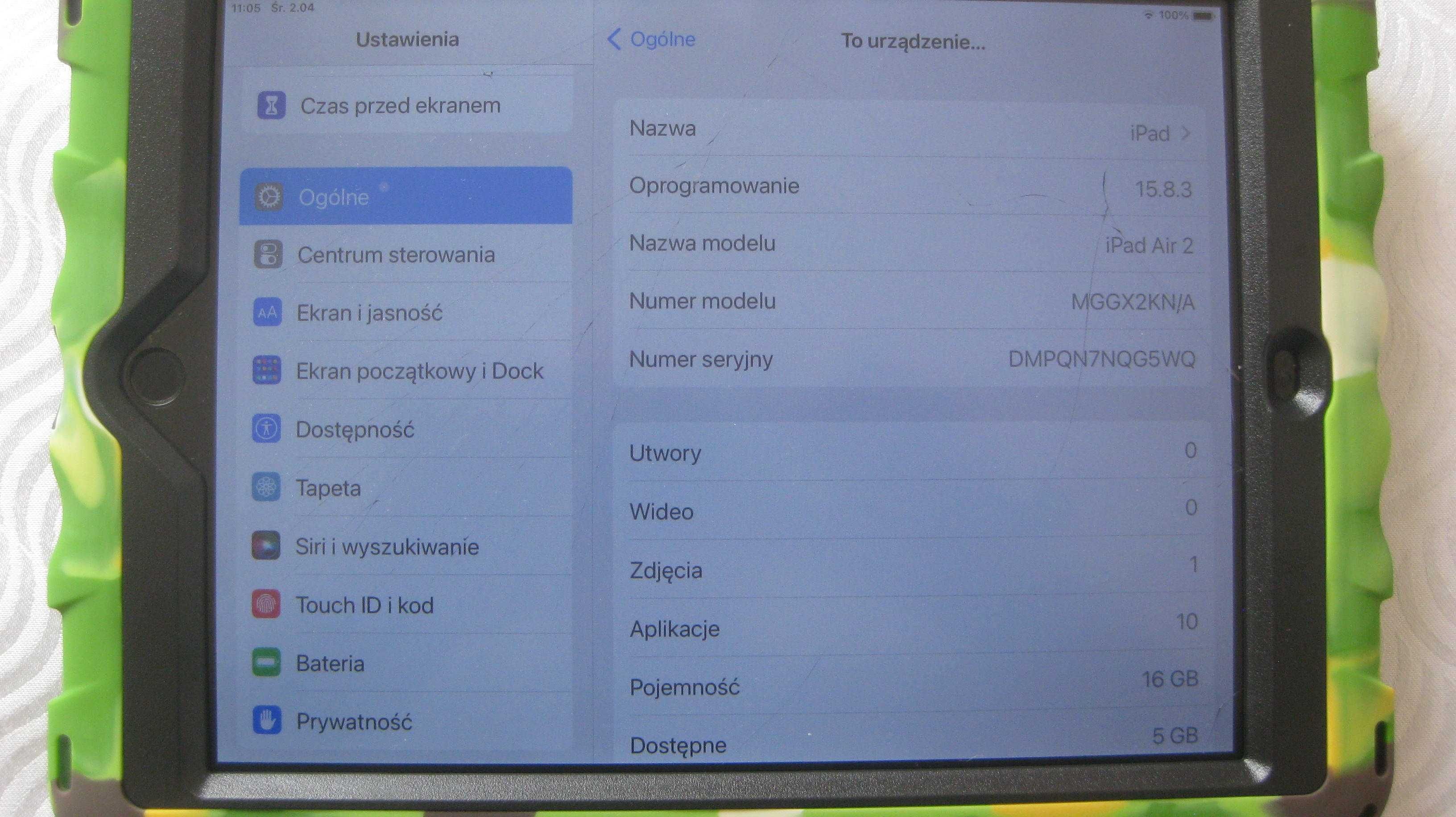 IPad Air2 A1567 i.OS 15.8.3
