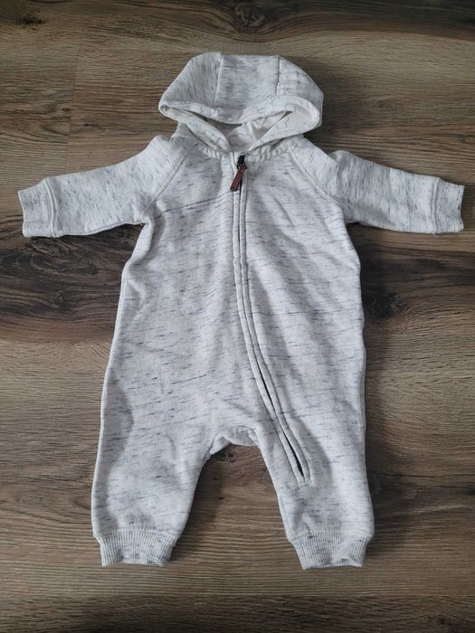 Jasny Beżowy kombinezon z kapturem, jak nowy, h&m