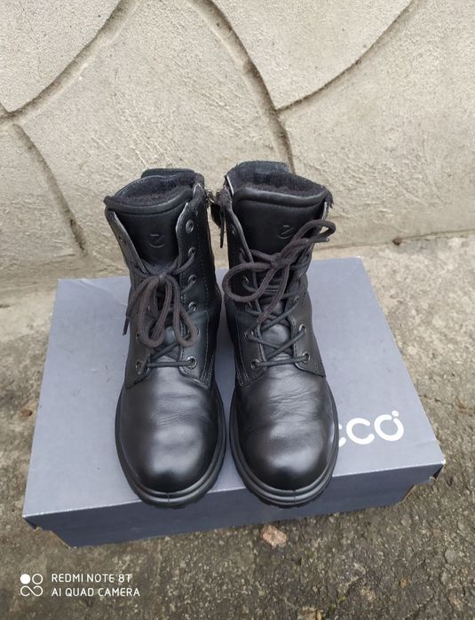 Ecco 30 чоботи на дівчинку зимові сапоги теплі ботинки взуття ессо