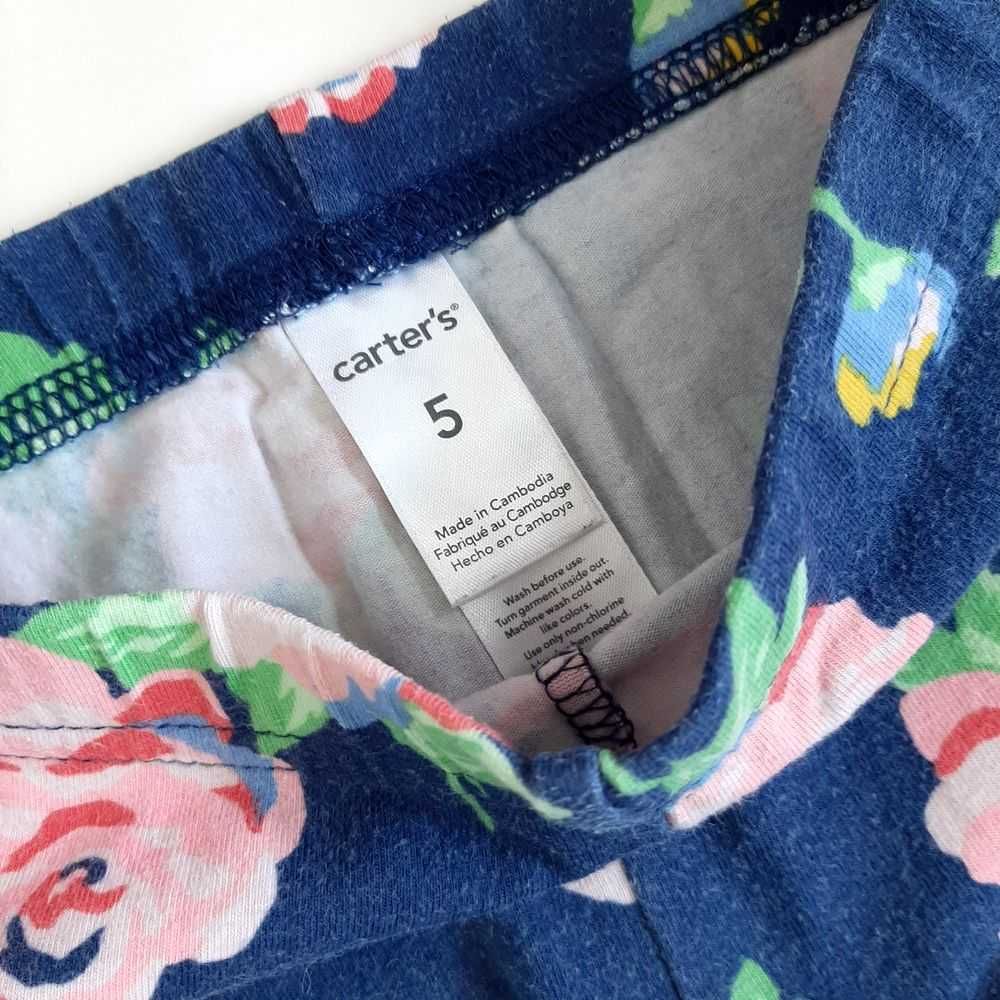 CARTER'S 2-PAK legginsy kwiaty i granatowe 110 5l