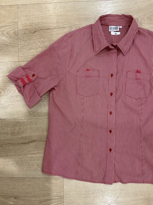 La Rosa Nowa Koszula Czerwona W Kratkę Kratka Rozmiar 44