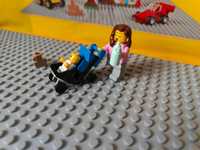 LEGO dziecko niemowlę + mama + wózek + nosidełko #6