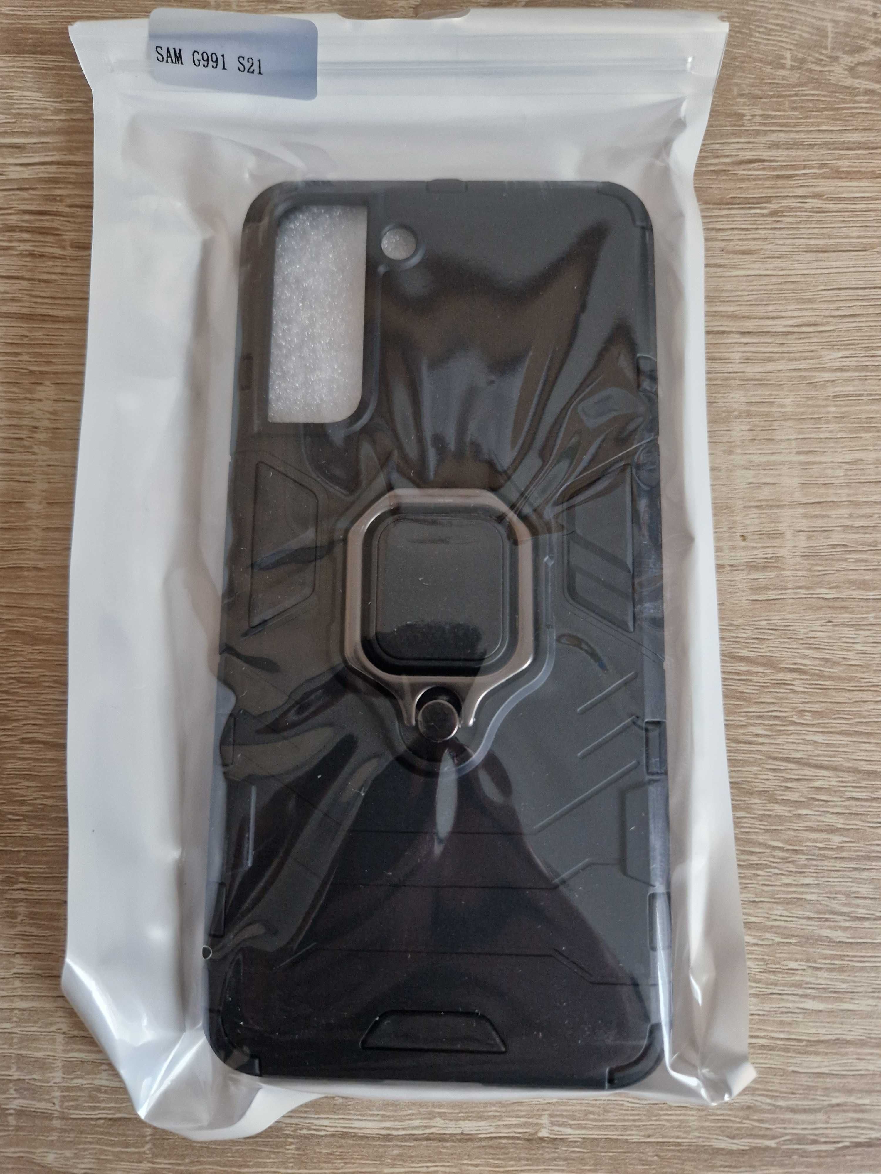 Etui Ring Armor Case do Samsung Galaxy S21 Czarny