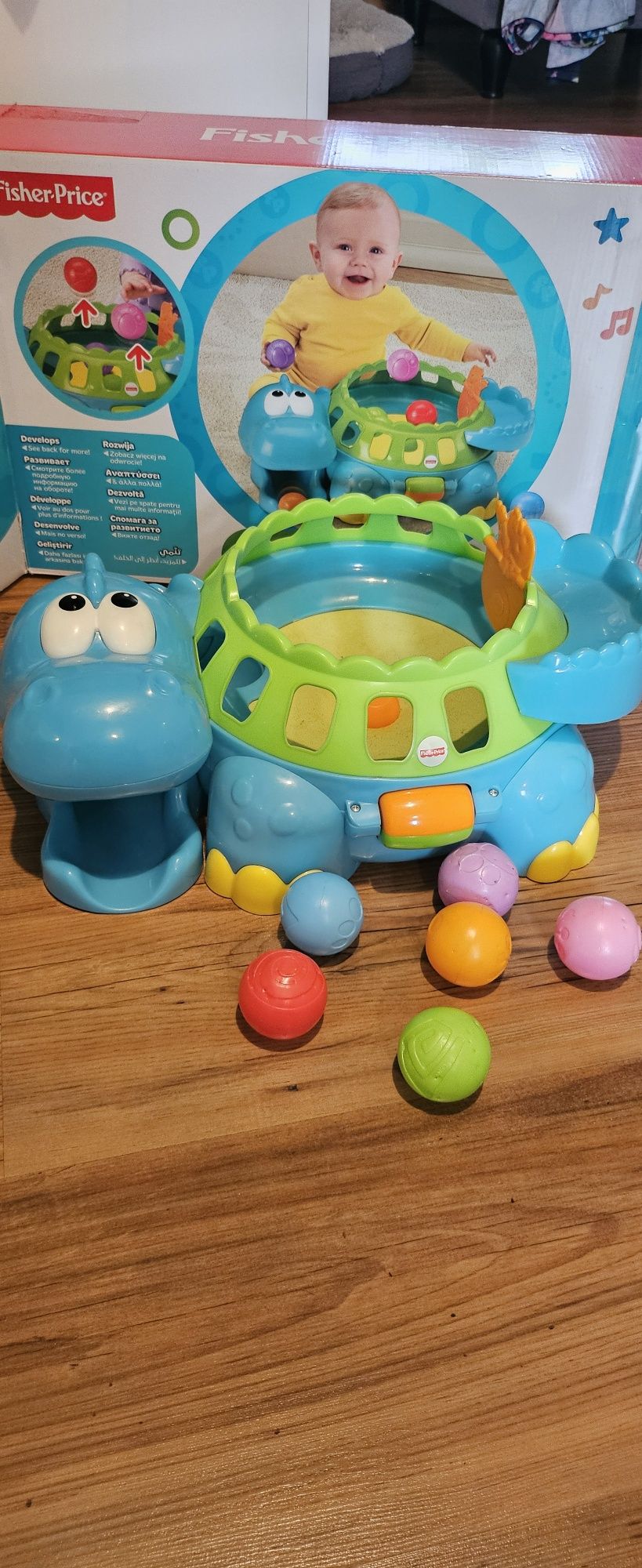 Fisher Price piesek Bebo i  dinozaur zestaw zabawek