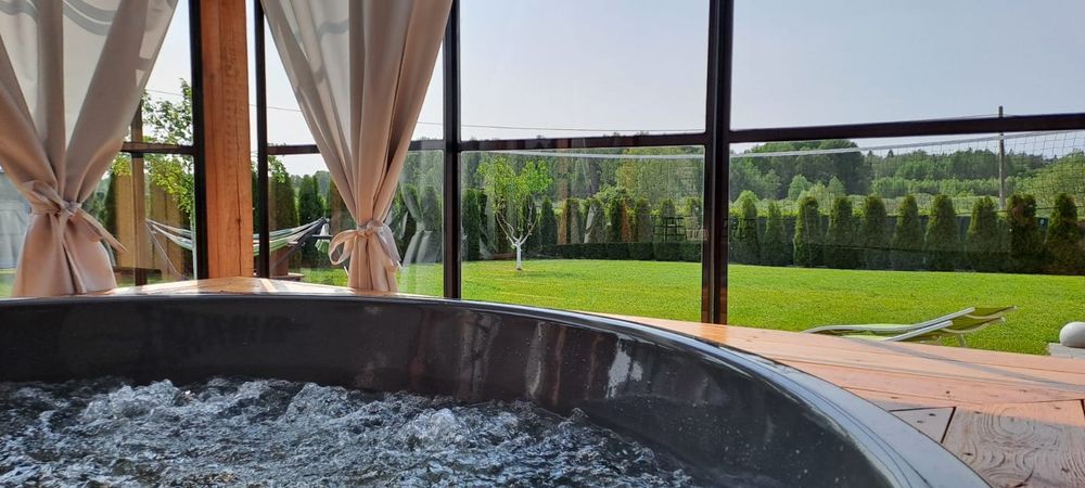 Domek, mazury, sauna , jacuzzi, noclegi, klimatyzacja