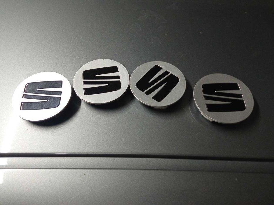 Kapsle, dekielki, zaślepki do alufelg nowy model seat  56 mm