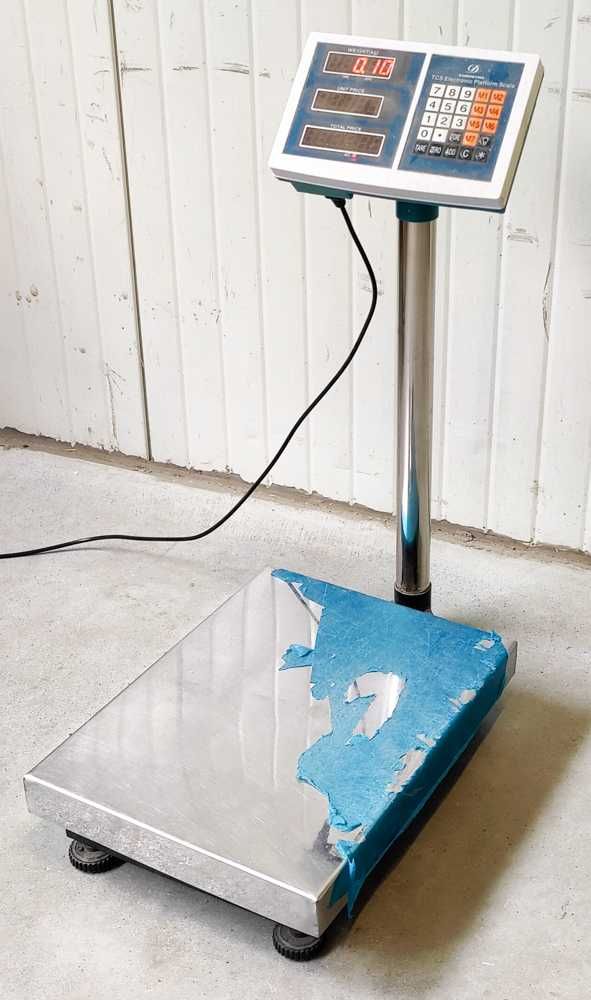 Waga sklepowa, magazynowa, platformowa 100kg 30x40cm - źle wazy