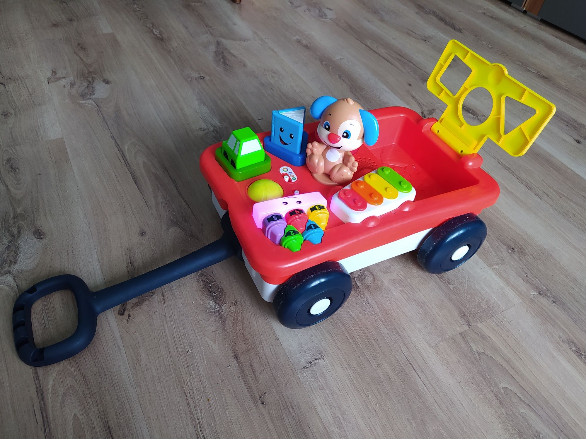 Wozek jezdzik Fisher Price pchacz szczeniaczek uczniaczek 0-36 M