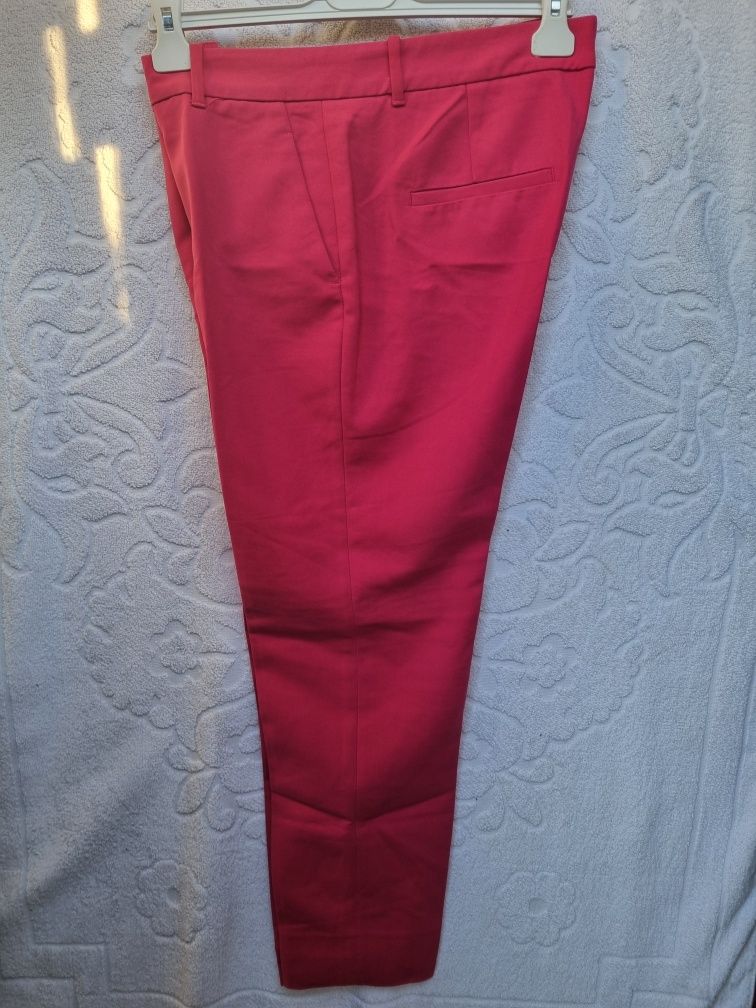 Calça clássica vermelha de mulher Zara TM L  CL 041