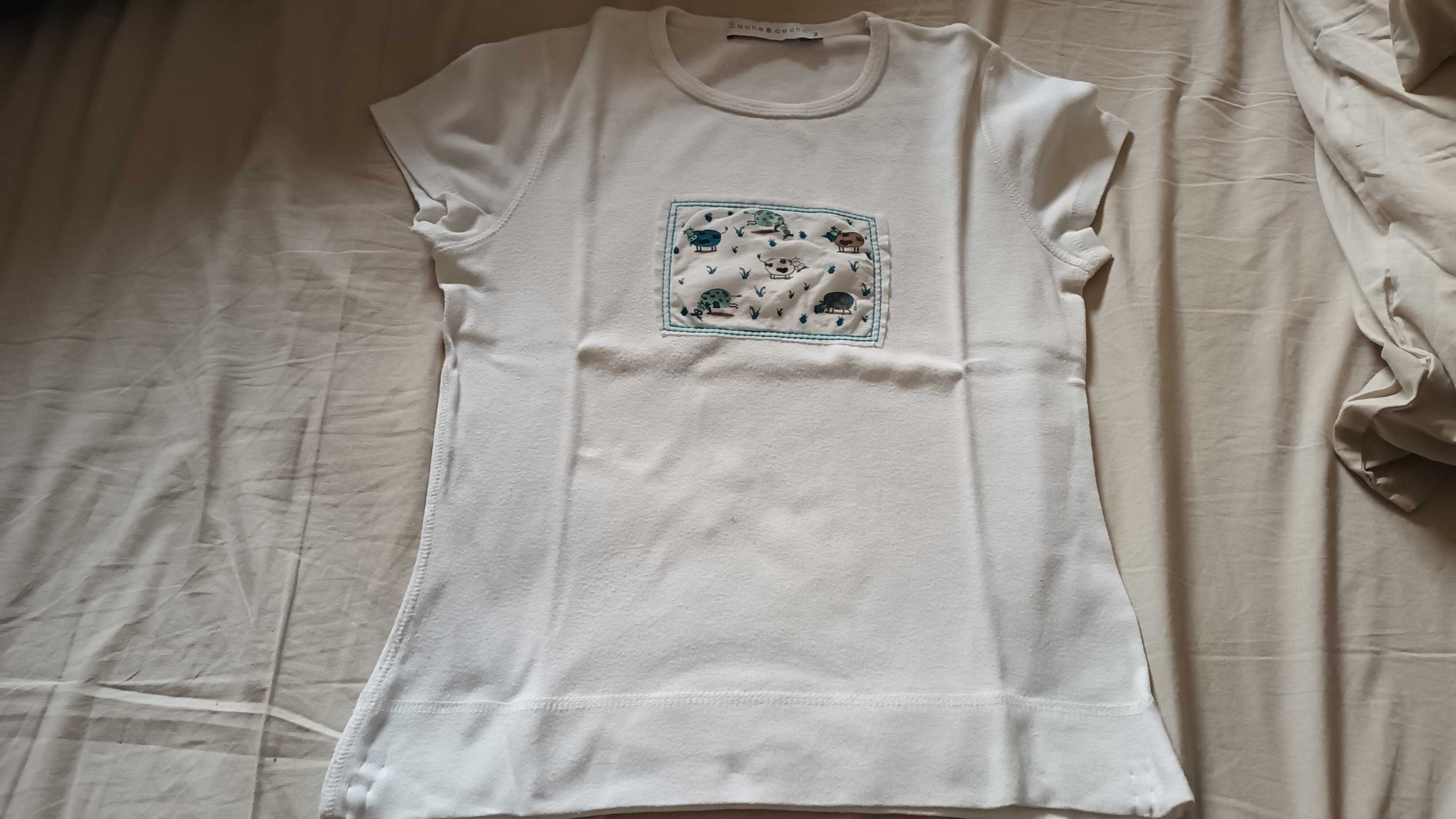 T-shirt branca da Cache Cache
