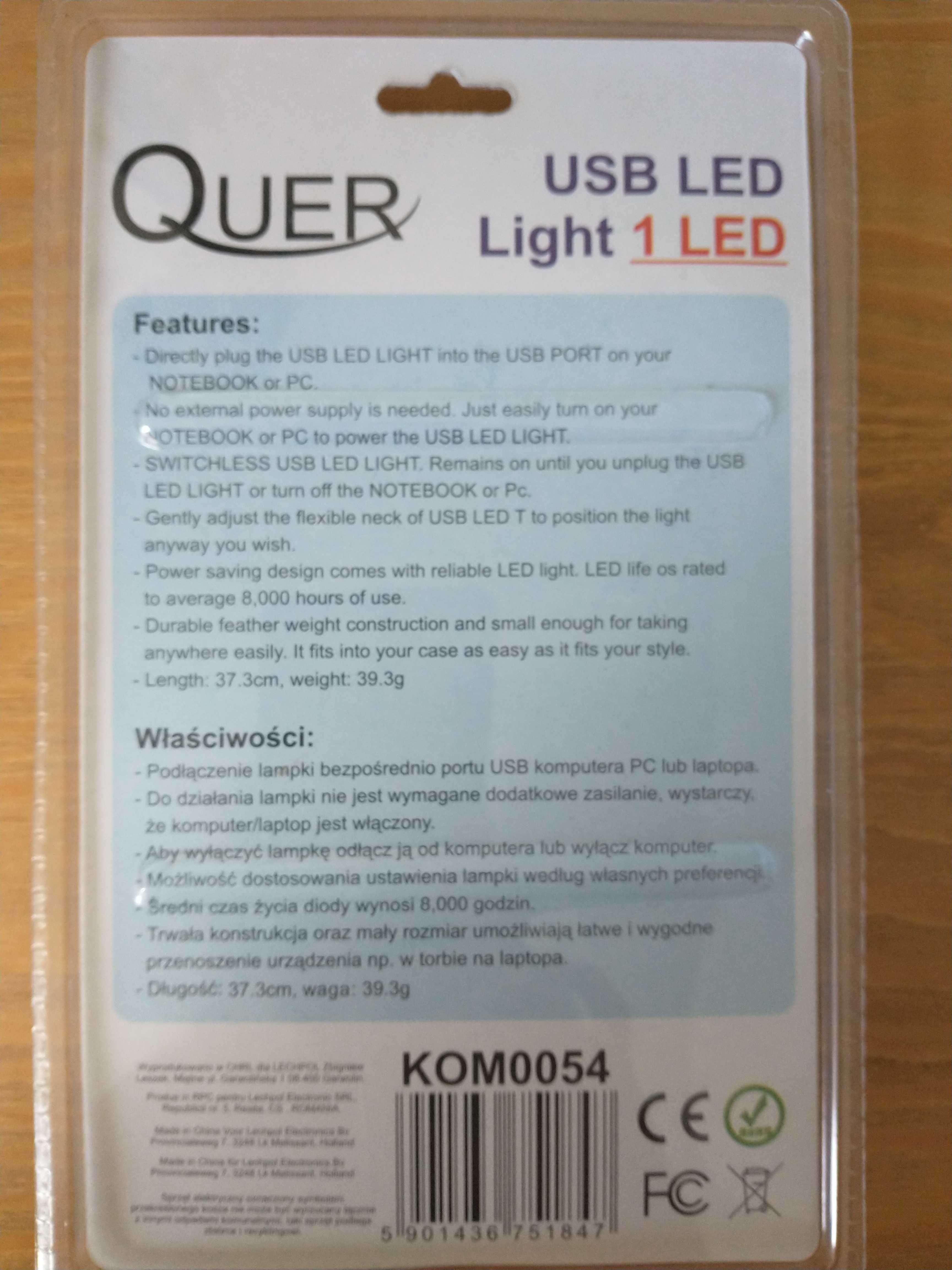 Lampka USB Led nowa