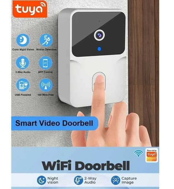 Tuya wifi відео дверний дзвінок домофон для дому