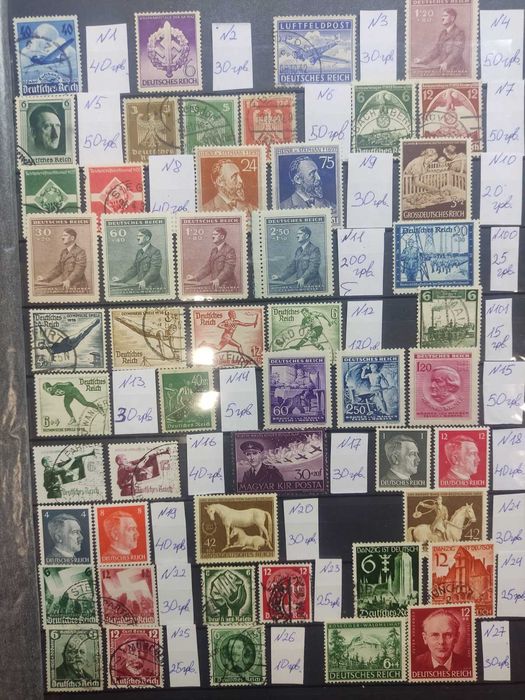 Марки почтовые Германии, СССР 30-40г. Редкие коллекционирование