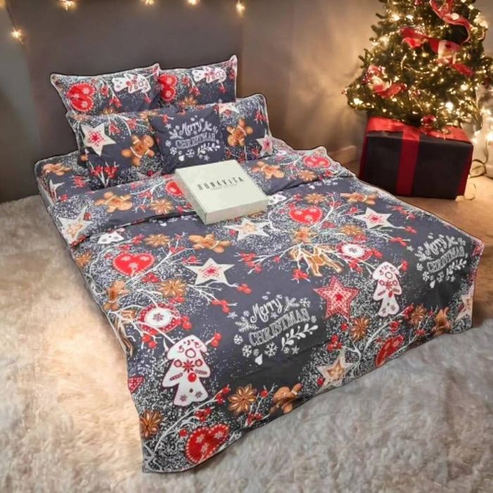 Новорічна постільна білизна бязь голд люкс, індив пошиття