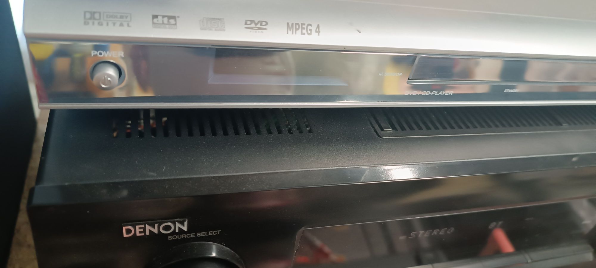 Amp. Danon, DVD/CD, colunas, bluetooth