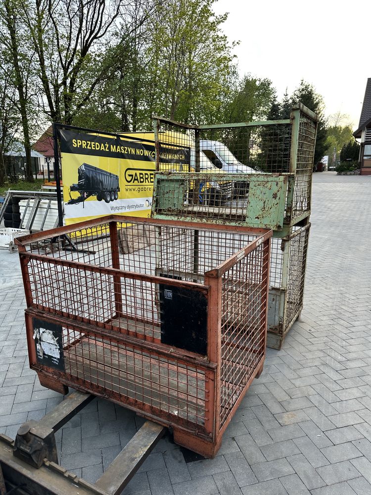 Skrzynia paletowa metalowa Skrzynka paleta metalowa
