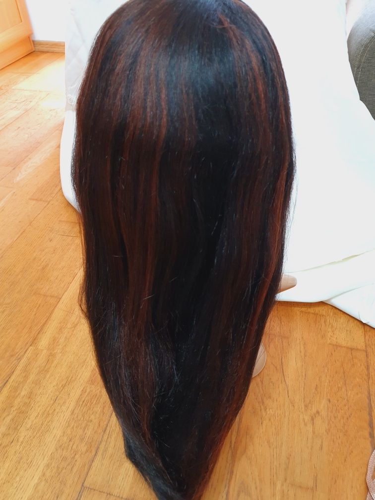 Peruka długie włosy