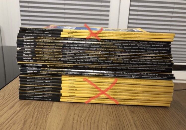 Kolekcja magazynu National Geographic Traveler - 13 numerów - stan BDB