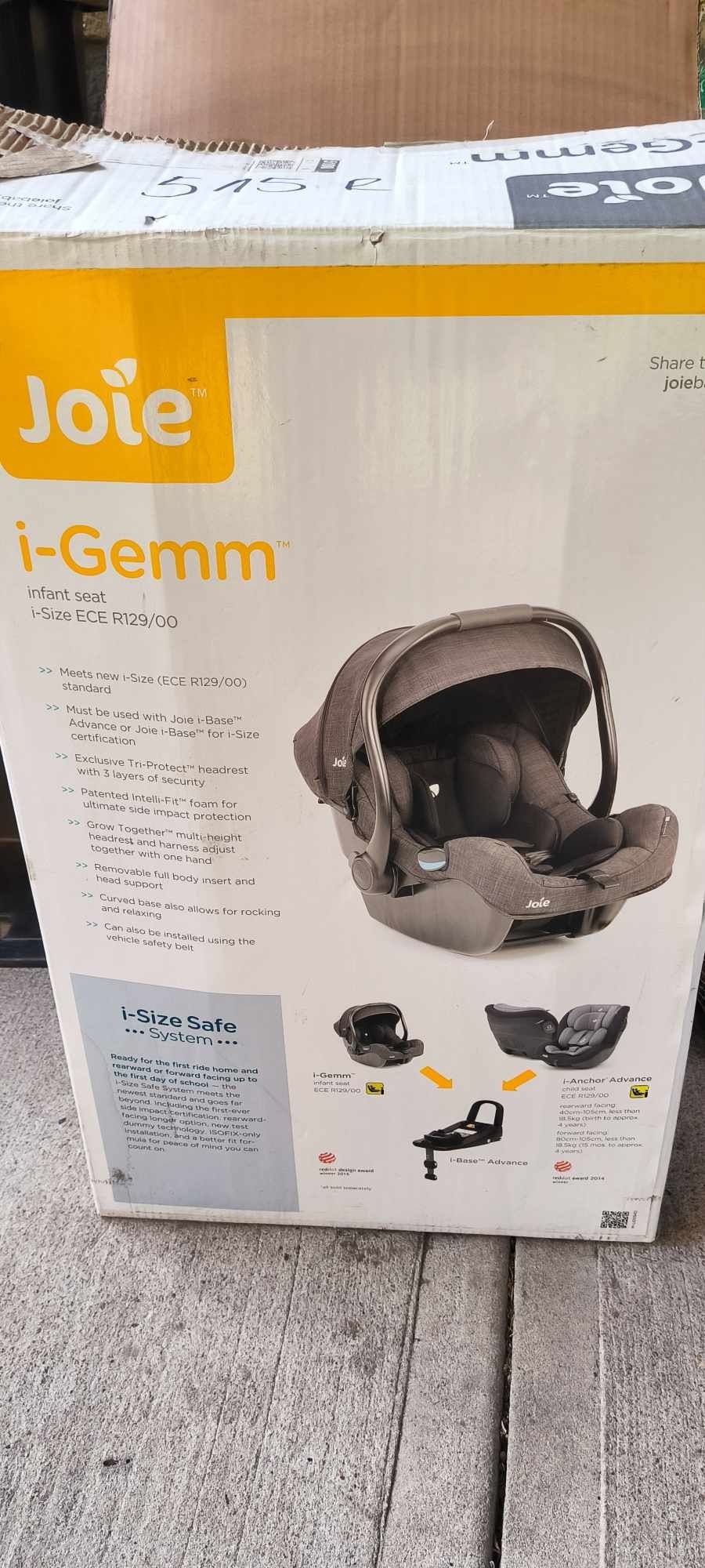 Fotelik Joie i-Gemm 0-13 kg infent seat i-Size ECE R129/00