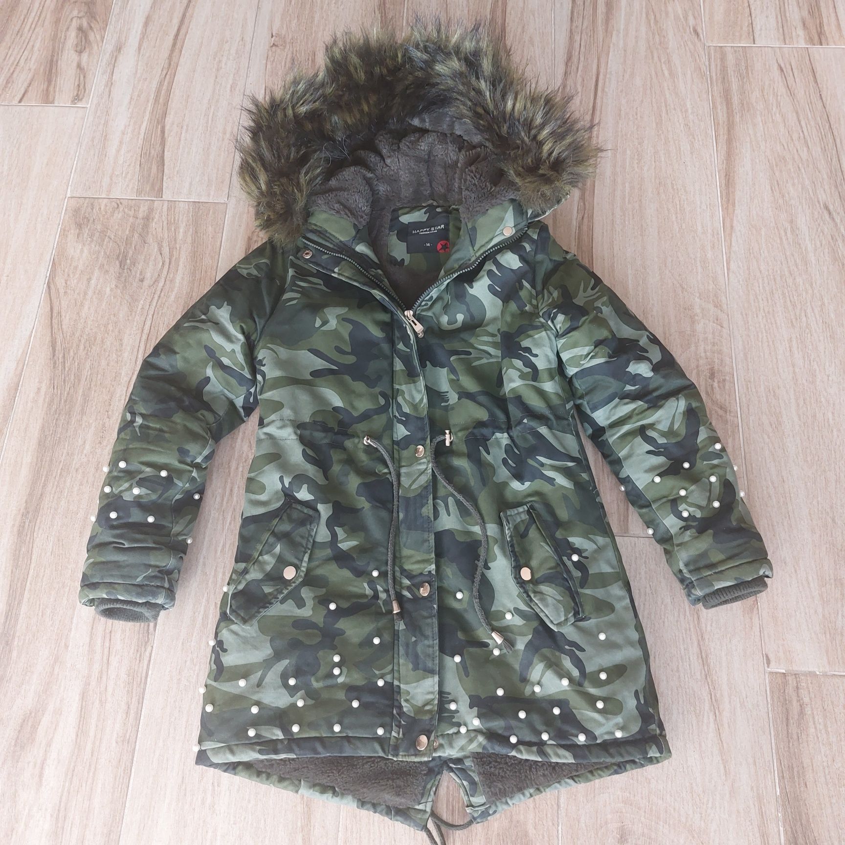 Kurtka zimowa parka rozmiar 158