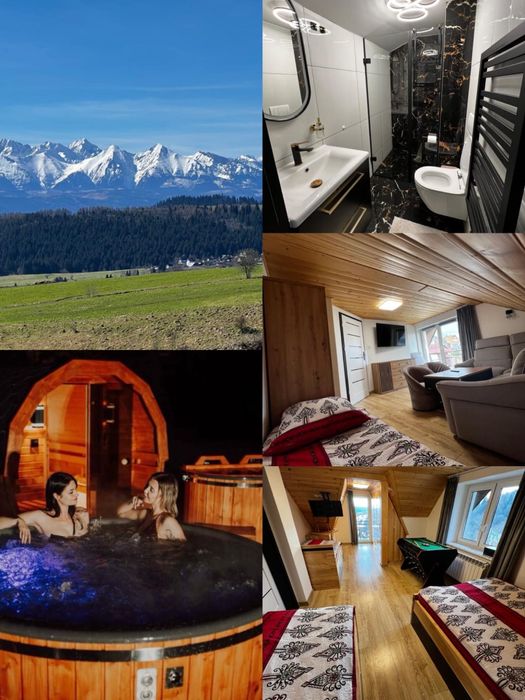 Apartament „TATRAWIDOK” całe piętro w Pieninach Szczawnica balia  saun