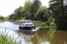 Łódka stalowa 7,8m Silnik Kubota Diesel, duża