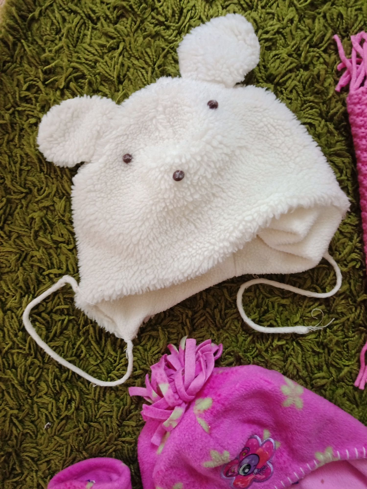 Zestaw czapki rękawiczki LPS Hello kitty 4-8 lat