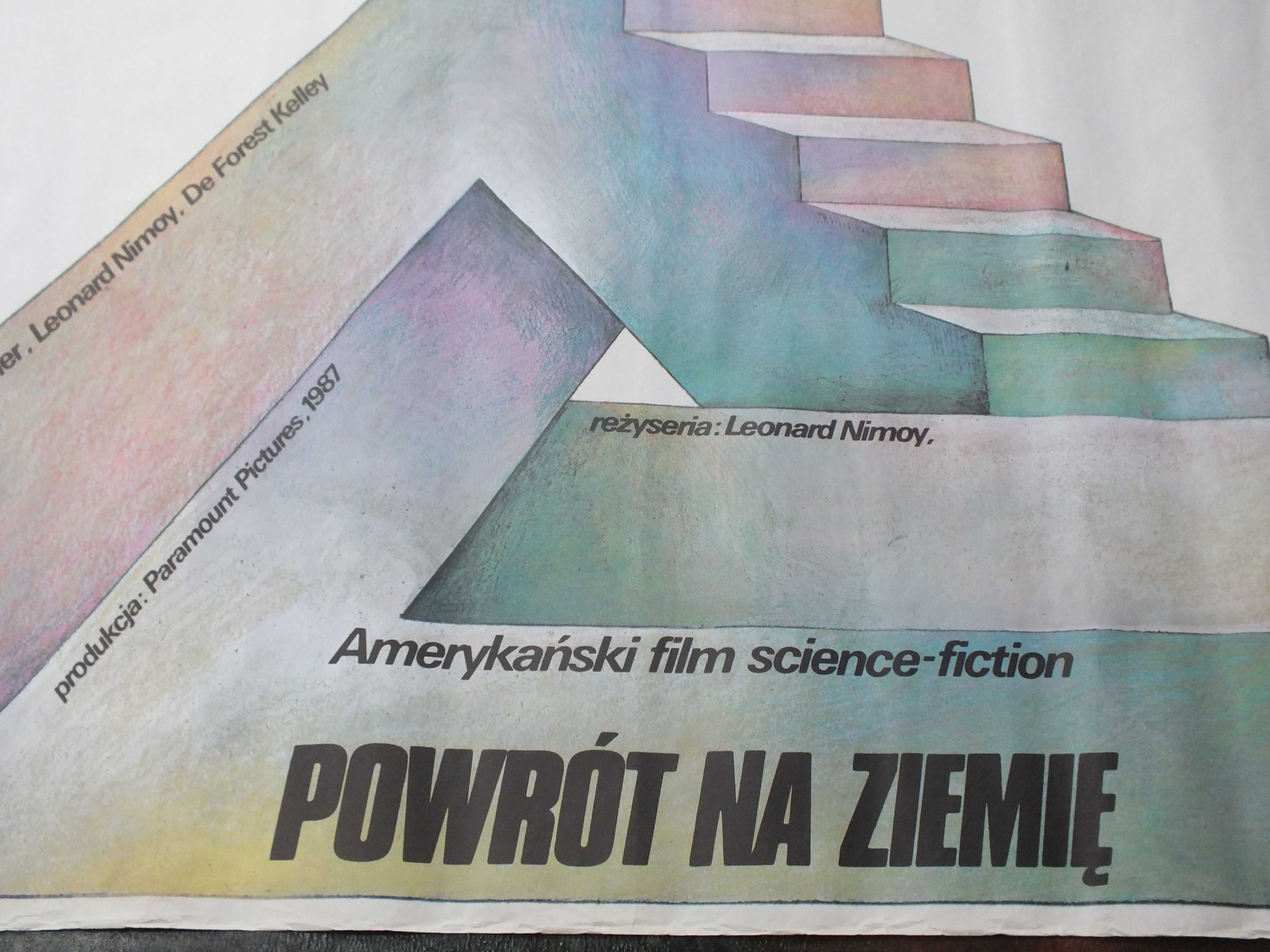 Oryginalny plakat -Powrót na ziemie- Pierwodruk. 1988  W.Walkuski  bdb