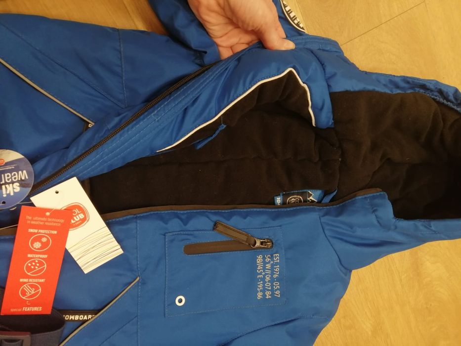 Kurtka zimowa, narciarska, spodnie narciarskie, cool club, smyk,104