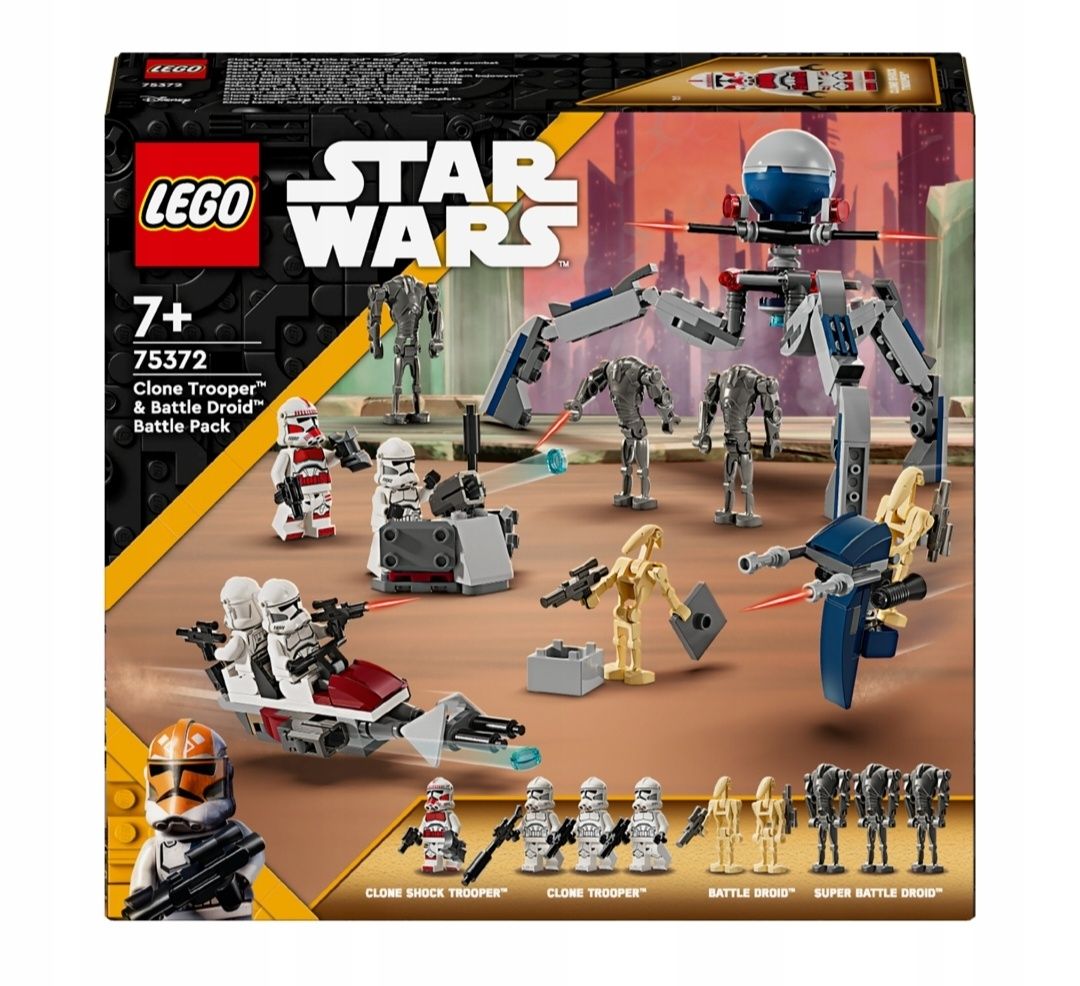 LEGO 75372 Star Wars Zestaw bitewny żołnierz armii klonów droid bojowy