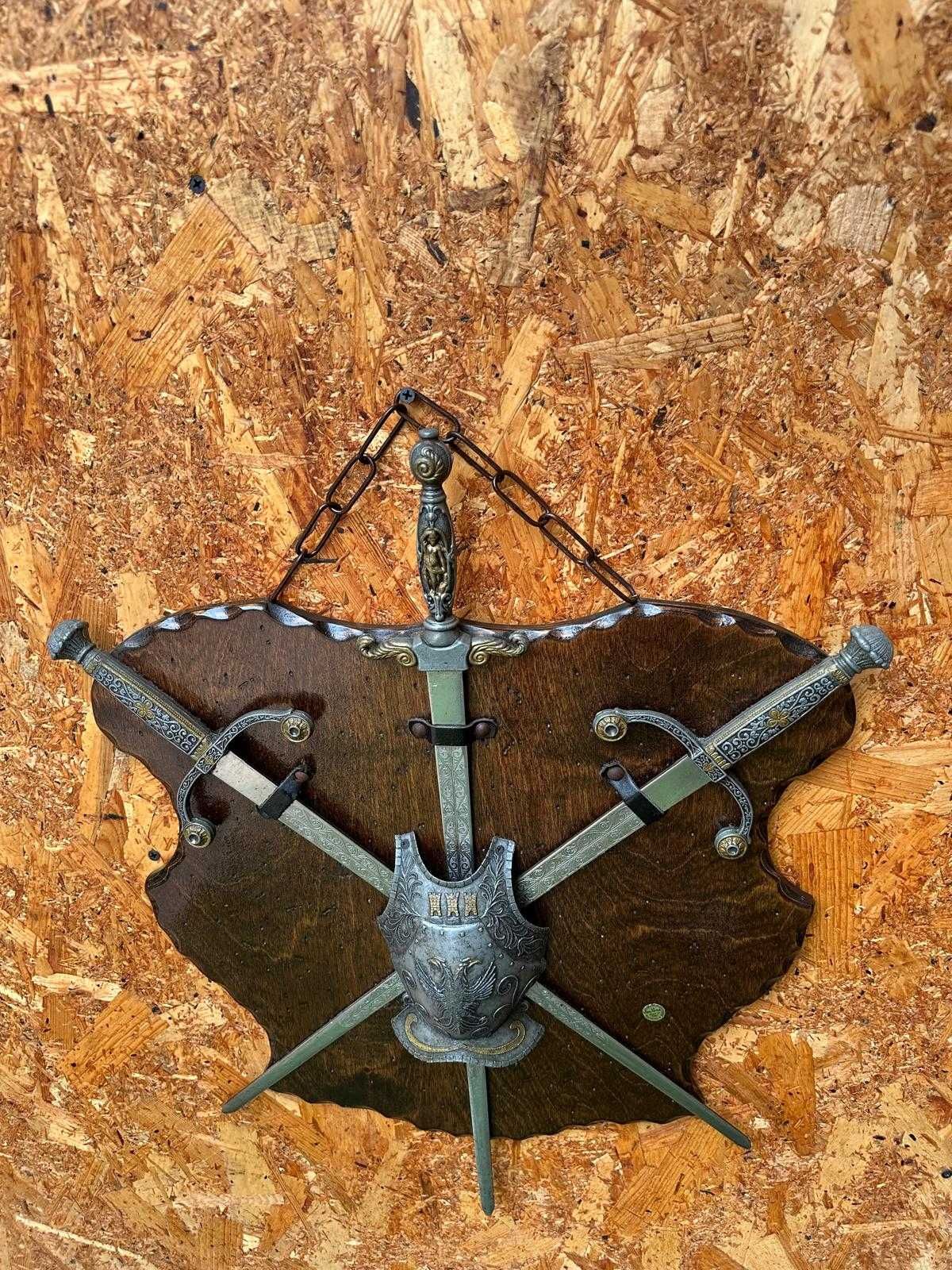 Brasão medieval decorativo, 60X48 cm
