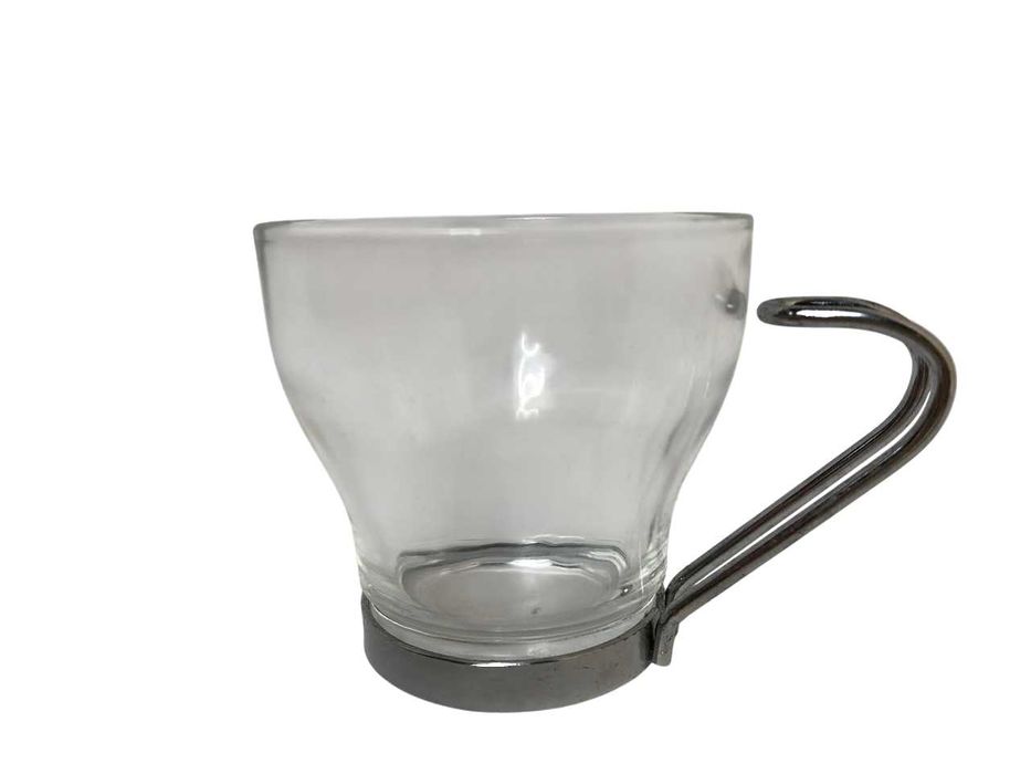 2635 Zestaw Komplet Filiżanek Do ESPRESSO Szklane 100ml 6szt